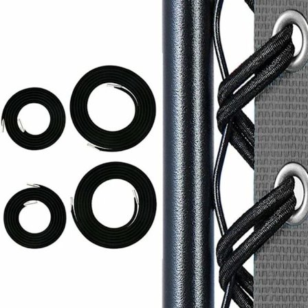 Elastikbånd til 1 sæt – Sort, 2 lange + 2 korte (eksportmodel)