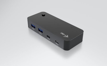 I-TEC UNIVERSAL KVM HUB 2X USB-C + 2X USB-A 3.0 PORT PERP