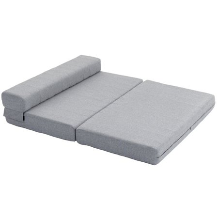 Rootz gulvsovesofa - Cabriolet futon - Pladsbesparende sovesofa - 2-personers sovesofa - Gæsteseng - Tyk polstring - Nem at rengøre - Kompakt - 138 cm