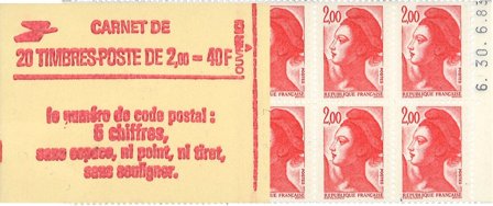 Frankrig 1984 - Frimærkehæfte YT 2319-C4 - Postfrisk