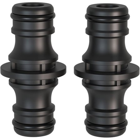 2-osainen liitäntä, 1/2 tuuman kaksoisliitäntä letkujen turvalliseen liittämiseen, kahden letkun liittäminen jatkoksi