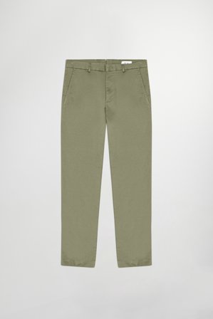 Theo 1420 Chino Herr Grön Ekologisk Bomull