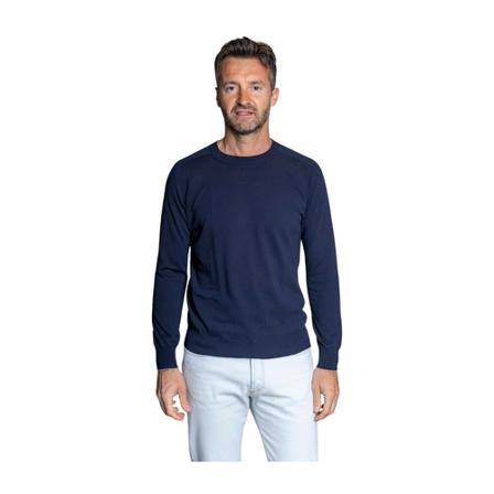 Mauro Grifoni, Round-neck Knitwear Blauw, Heren, Maat:L