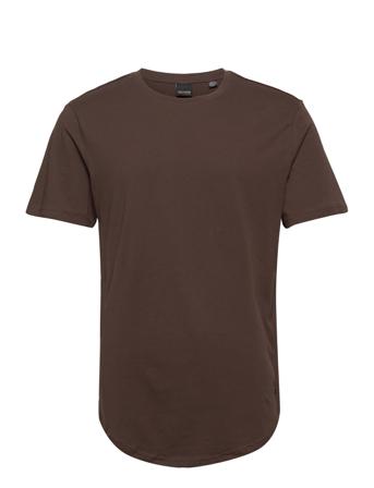 Onsmatt Life Longy Ss Tee T-shirts Short-sleeved Brun ONLY & SONS