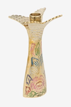 Doing Goods - Kynttilänpidin Miracel Fish suuri - Messinkiä - Kynttilänjalat & lyhdyt - - Homeroom