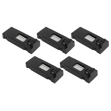 5 stk Drone litiumbatteri 3.7v 1800mah Fjernkontroll Flymodell Tilbehør Med Ladekabel