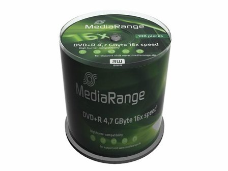 MediaRange DVD+R x 100 - 4.7 GB - lagringsmedier