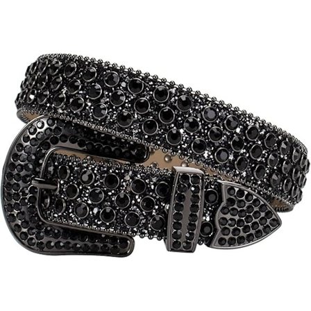 Strassivyö miehille ja naisille, länsimainen bling-vyö, kimaltava timanttivyö, cowgirl-cowboy-punk Y2K -niittivyö