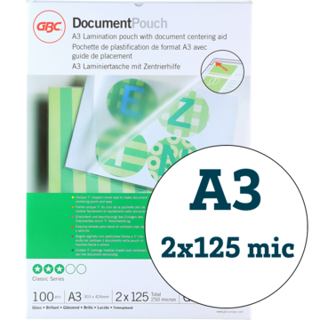 Lamineringslomme A3 125Mic