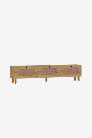 Hanah Home - Tv Stativ Elena Rattan - Brun - TV-benker & mediebenker - Fra Homeroom