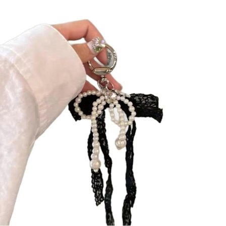 Ainutlaatuinen Love Pearls ja Lace Avaimenperä Koriste Riipus Muotiasusteet Hienostuneeseen Naisten Päivittäiseen Käyttöön