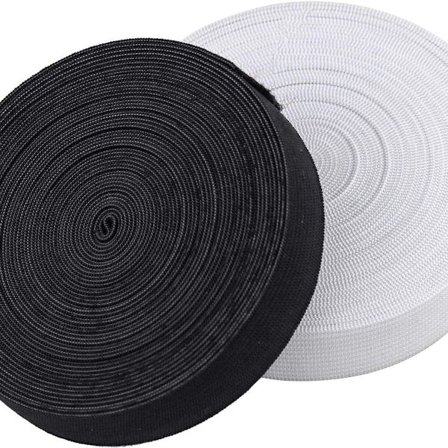 Gummiband, 20 mm bred, 5 m, gummivävt elastiskt band för sömnad, KLB