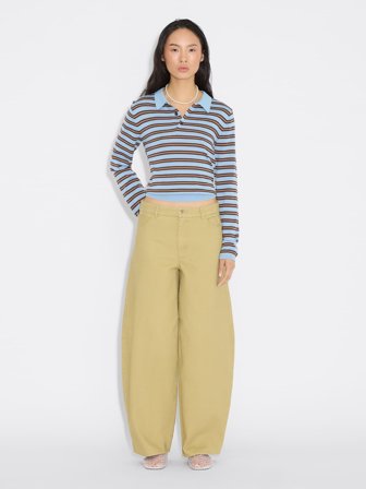 Barrel Wide-Leg Trousers