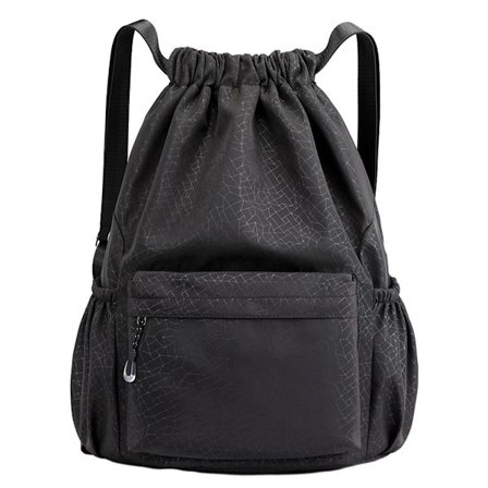 Snøre Rygsæk Sports Gym Taske Yoga Rejse Sæk til Kvinder Mænd Vandtæt Gym Sæk Dagstursrygsæk