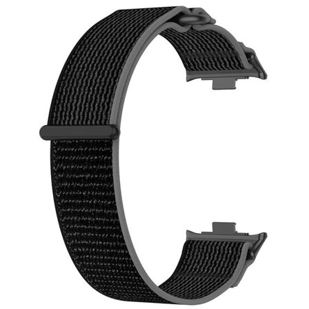 Nylonarmbånd til Xiaomi Redmi Watch 4 / Watch Band 8 Pro / 9 Pro - Svart/Grå