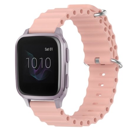 För Garmin Venu SQ 20mm Ocean Style Silikon Solid Color Watch Band