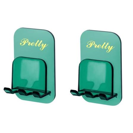 2STK Tannbørsteholder Munnvannskopp MØRKEGRØNN 2STK 2STK dark green 2pcs-2pcs