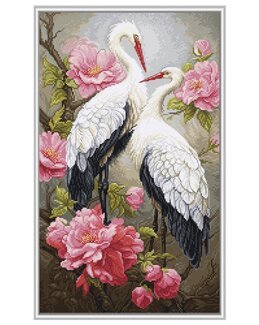 Stickpackung Bild Frühlingsgäste