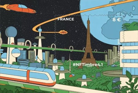 Frankrig - Eiffeltårnet bronze - Kryptofrimærke