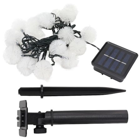 Farverige Solcelle Dandelion Lyskæder til Udendørs Have- og Altanindretning