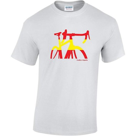 Vasket Vuelta A Espana Flag Cykel T-shirt