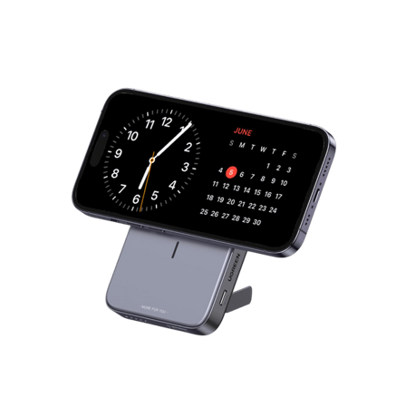 Ugreen Magnetic Wireless Power Bank 15W MagSafe, 20W PD, 10000mAh, Space Gray