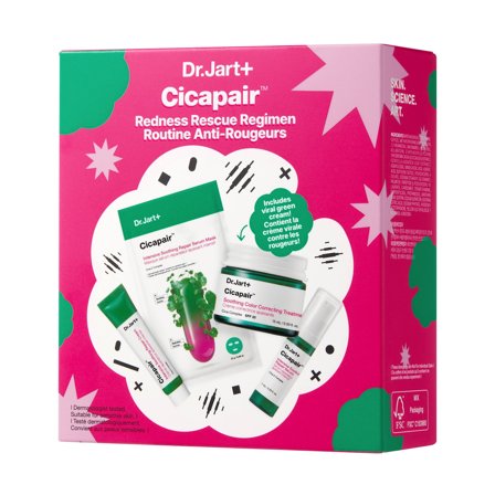 Dr.Jart+ - Cicapair Cicapair Redness Rescue Regimen - Crema idratante viso,Maschera viso idratante,Cofanetto trattamento