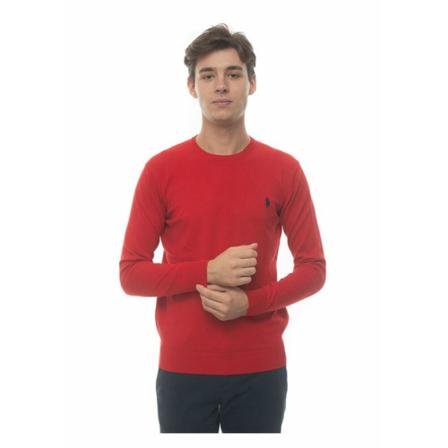 U.s. Polo Assn., Round-neck Knitwear Rood, Heren, Maat:XL
