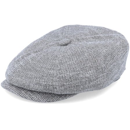 Stetson - Grey flatcap Czapka Z Daszkiem - Hatteras Jersey Grey Flat Cap @ Hatstore