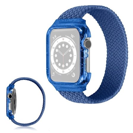 Apple Watch Series 6 / 5 40mm single wrap ribbon watch band - Blue / Size: S