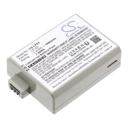 Canon kamera-akku 1080mAh – kompakti ja kevyt litiumioni vara-akku