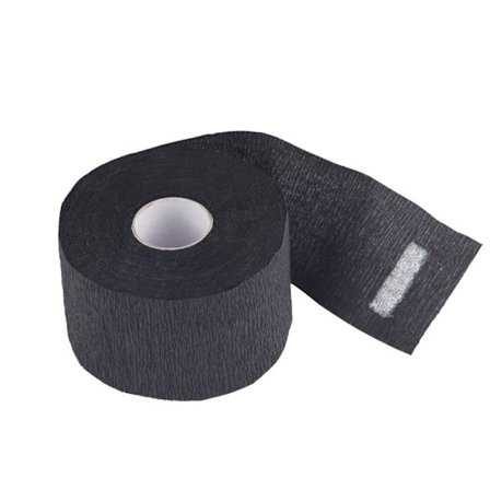 2 pakkausta 200 kertakäyttöistä parturikaulan paperinauhaa musta laajennettava