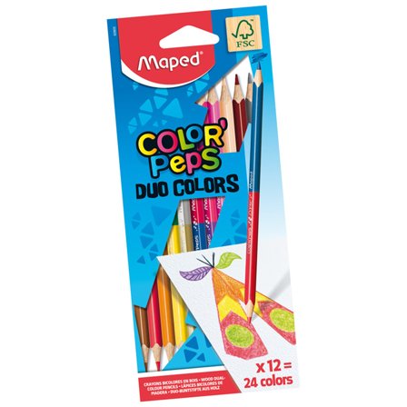 Maped Färgpennor Color’Peps Duo Colors 12-set