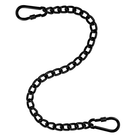 Kæde med to karabinhager, 66 cm forlængerkæde til stole til 250 kg, gyngekæde til hængekøje