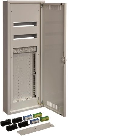 Hager FFW63MS Centralapparat med monteringsplåt 2 x 15 moduler, Elfördelning & strömförsörjning