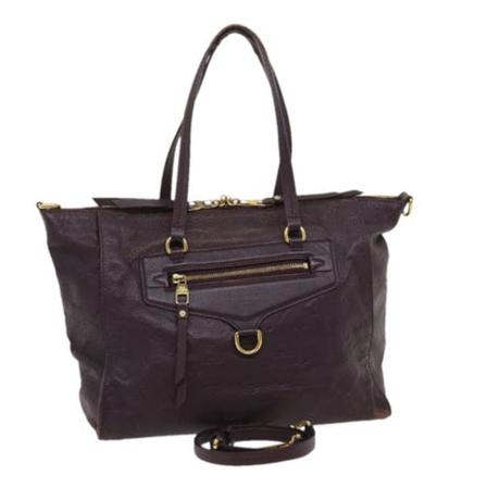 Louis Vuitton Vintage Pre-owned Leather Håndtaske Lilla, Dame Vintage Tasker, Størrelse: ONE Size