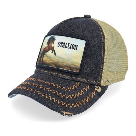 Goorin Bros. - Blå trucker Caps - Model Rodeo Dark Denim A-Frame Trucker @ Hatstore