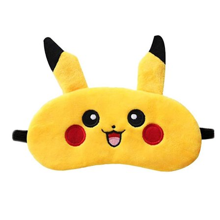 Tegneserie Søvn Øjenmaske Pikachu Plys Sovemaske Øjenmaske Øjenbetræk Rejse Lur Nattesøvn 2stk