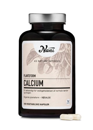 Nani Calcium på Organisk Planteform 180 kaps, Helse & Madvarer, Mineraler, Kalk