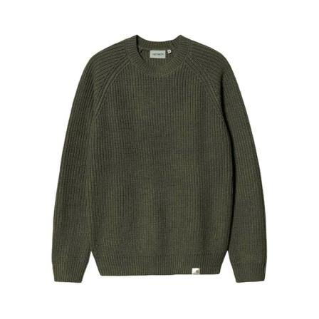 Carhartt Wip Round-neck Knitwear , Groen , Heren , Maat: M Truien & Vesten