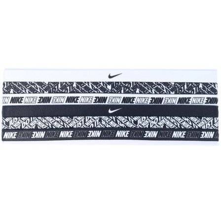 Nike - Vit headband Beanie - 6 Pack Black/White Print Headbands @ Hatstore