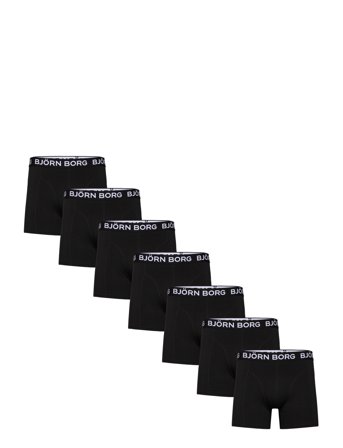 Björn Borg Cotton Stretch Boxer + Wash Bag 7P - Black - XXL