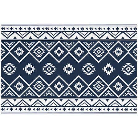 Rootz Outdoor matto - Patiomatto - Säänkestävä - Moderni muotoilu - Kuitukangas - Musta + Valkoinen - 182cm x 274cm x 0,3cm