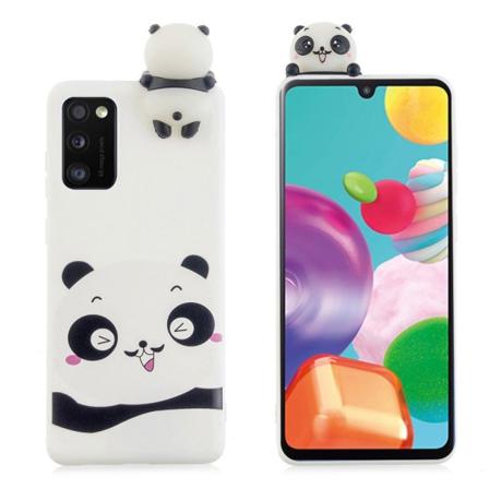 Cute 3D Samsung Galaxy A41 Cover - Sød Panda Multicolor