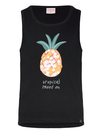 Knit T-Shirt Suspenders Black Boboli