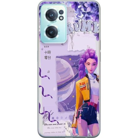 Kompatibelt Mobilskal till OnePlus OnePlus Nord CE 2 5G Kpop Demon Hunters Rumi Lila Planet Kosmisk Idol Stil Fantasy