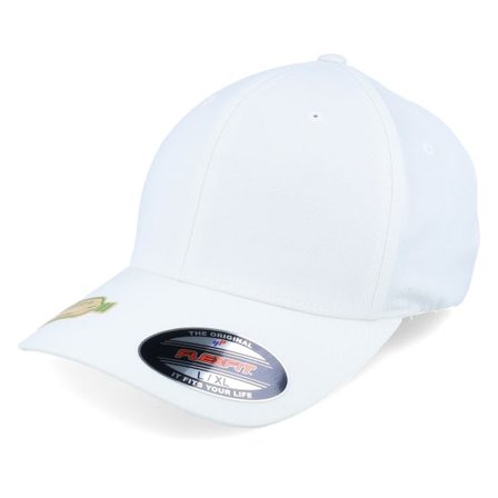 Flexfit - Svart flexfit Keps - Recycled Polyester Cap White Flexfit @ Hatstore