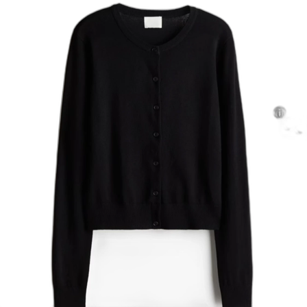 Svart kofta med knappar