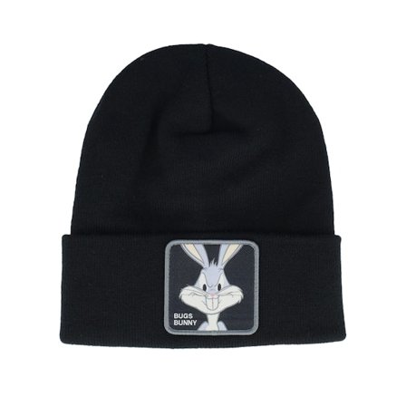 Capslab - Negro cuff Beanie - Looney Tunes Bugs Bunny Black Cuff @ Hatstore