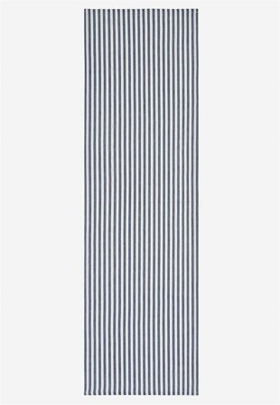 Cellbes of Sweden - Vevet, stripete bordløper i marineblå / hvit / stripete i størrelse